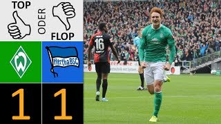 Werder Bremen - Hertha BSC 1:1 | Top oder Flop?