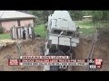 sinkhole swallows truck, rig