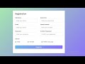 Responsive Registration Form in HTML & CSS