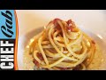 Spaghetti con pomodorini calabresi su letto di burrata al basilico - Chef Gab