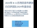 第140期：2024年 8-11月湾区房市更新,白日梦团队2024年度总结