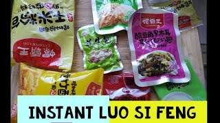 Trying instant luo si fen (aka snail rice noodles) for the first time