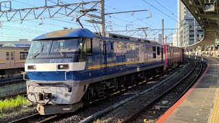 【鹿島貨物】1092レ 新A209 ｺﾝﾃﾅ輸送 EF210形300番台362号機(前照灯LED) コキ14両 成田駅 通過シーン