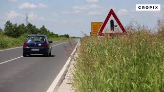 Nedavno obnovljena i otvorena državna cesta DC2 Osijek - Našice zarasla u korov