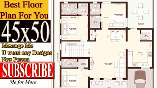 45x50 ⭐ Here Best Floor Plan For You 😊