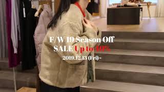 FW19 1LDK Seoul SEASON OFF Up to 40% NOTICE FILM