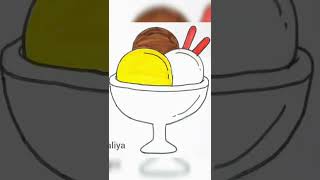 how to draw ice-cream  #youtube #drawing #viral #art #trending #shorts #shortsvideo #short #like