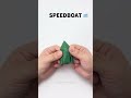 speedboat origami process easy origami speedboat cool speedboat origami diy origami speedboat