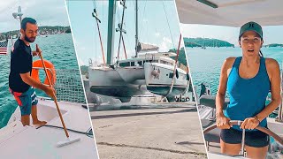 SAILBOAT WORK AND HAUL OUT | Ready For Boat Bottom Paint