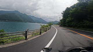 ZX-14Rで山梨県道710号・青木ヶ原から河口湖大橋付近まで