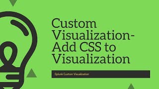 Splunk Custom Visualization : Adding CSS Logic to custom Visualization