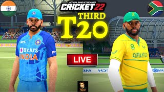 India vs South Africa 3rd T20 Match - Cricket 22 Live - RtxVivek