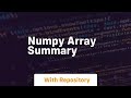 numpy array summary