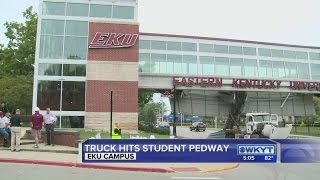 Truck hits EKU pedway