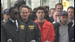 RAW: Luigi Mangione at heliport for arraignment in United Healthcare CEO murder