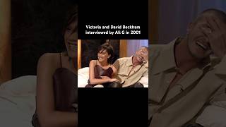 Victoria and David Beckham interviewed by Ali G in 2001 #beckham #beckhamnetflix