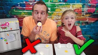Real Food vs Prank Slime Food With My Dad!!! Slime Switch Up Challenge!