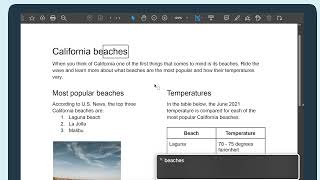 Inaccessible PDF example read with screen reader