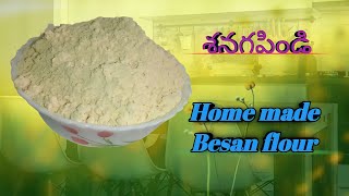 Natural Homemade Besan flour in Telugu | Gram Flour making in Telugu | Homemade sanaga pindi |