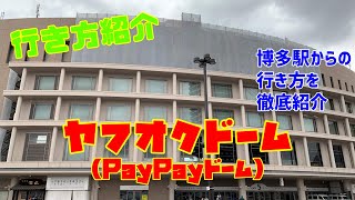 【交通】福岡ドームの行き方　Fukuoka Dome　野球観戦やコンサート、各種イベントに参加するときも安心！！