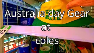 Frank McKay   We found Australia Day Gear at Coles among other things.