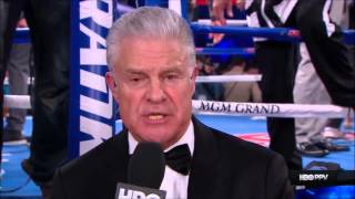 HBO sportscaster/analyst, Jim Lampley emotional as he talks about Manny Pacquiao