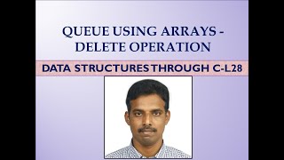 Queue using Arrays -Delete Operation- Lecture 28