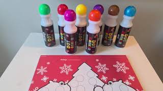 REVIEW: Chalkola 8 Washable Dot Markers for Toddlers 1-3 | with 20 Page Coloring Activity Book Kit