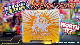 Brilliant Stars Pokemon Center Exclusive Etb Opening! Worth It Or Naw