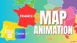 How to Create a Stunning Map Animation in Canva in Just 4 Minutes!