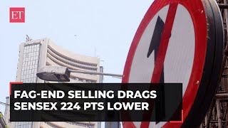 Fag-end selling drags Sensex 224 pts lower; Nifty slips below 19,400; online gaming stocks tumble