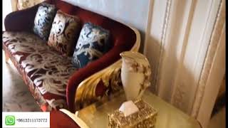 OE-FASHION customized luxury amazing wood carving italy rococo style sofa furniture