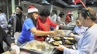 Penn Medicine Volunteers at  West Philadelphia's Holiday Party for Homeless and Disadvantaged