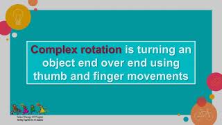 School Therapy OT Program - video in hand manipulation rotation