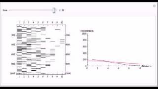 Simulation of 1D Diffusion Using the Monte Carlo Method