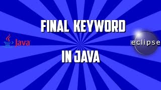 final keyword in java with example