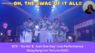 1st Reaction To: #BTS - 'Go Go' & 'Just One Day' Live Performance - Bang Bang Con The Live 2020