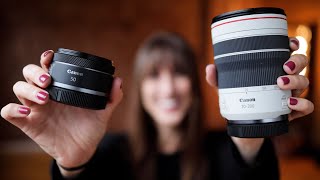 Canon RF 50mm f1.8 and RF 70-200mm f4 | Hands On with Vanessa Joy
