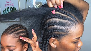 COMMENT FAIRE DES NATTES COLLÉES AVEC DES MÈCHES / RAJOUTS + BABY HAIR *DEBUTANT(E)*