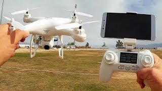 SJRC S20W GPS FPV Follow Me Camera Drone Flight Test Review