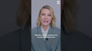 Again, UNHCR Goodwill Ambassador Cate Blanchett stands up for stateless people #EndStatelessness