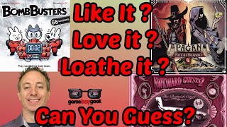 Like it, Love it , or Loathe it? (Awkward Guests 2, Bomb Busters, Pagan Fate of Roanoke)