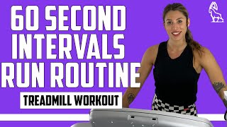 60 SECOND INTERVALS RUN | Treadmill Follow Along!