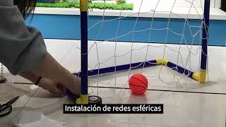 Porteria De Fútbol De Plástico Para Niños+pelota M95