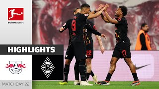 Leipzig Revive Hopes Of A Top-Four Finish | RB Leipzig - Gladbach | Highlights | MD 22 Buli 23/24