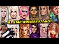 Ranking Every ALL STARS WINNER on RuPaul's Drag Race + UK & Canada vs The World | Mangled Morning