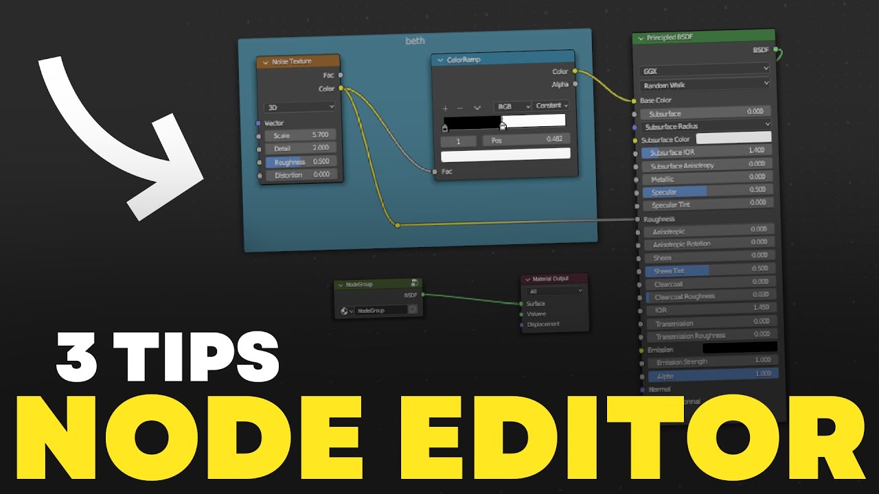 3 Node Editor Tips In Blender Tutorial Youtube