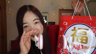 [ASMR]チャンネル登録３万人記念して３万円の福袋買ってみた♡おまけルピシアの福袋！