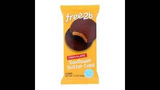 Jesse Tries Free2b Chocolate Sunflower Butter Cups