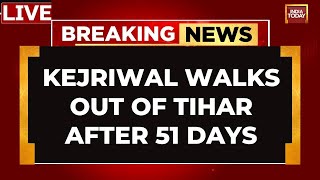 LIVE | Kejriwal Released From Tihar Jail LIVE News | Kejriwal Gets Interim Bail LIVE | India Today